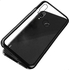 Huawei Y6 2019 / HONOR 8A Magnetic Metal Blank Front Glass Back Case - BLACK Transparent