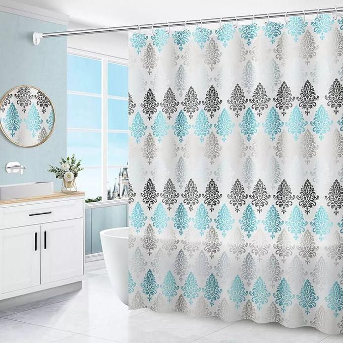 Shower Curtains With Hooks 200cm By 180cm