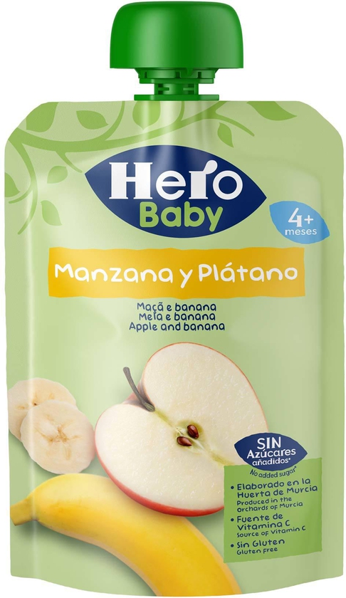 Hero Baby Apple Banana Pouch Baby Food 100g