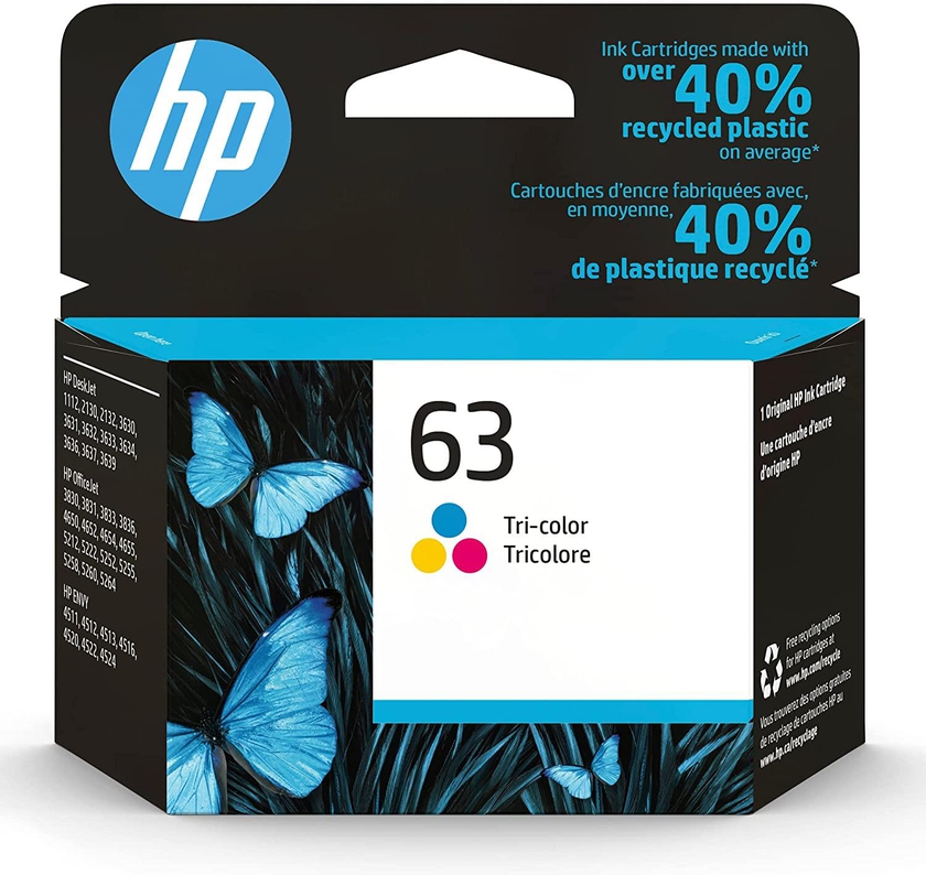 HP 63c Tri-Color Cartridge For HP Deskjet 2130 3632 3630 1112 3633 3634 3636 3637