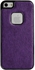 Baseus Tribe Series Camel Texture Electroplating PU Leather Case for iPhone 5 Purple
