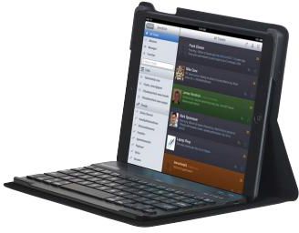 Promate Prof Super Slim Protective Case with Detachable Bluetooth Keyboard for iPad Air English and Arabic Black