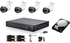 Ymaak CCTV System 4 Camera Ahd Out Door 1.3 Mp With Icloud P2p Dvr Kit With Cables And Hard Drivr