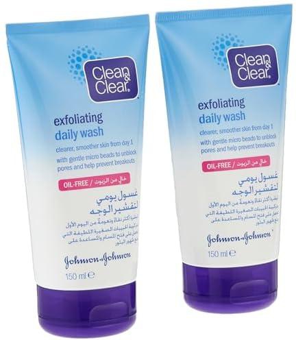 Clean & Clear, Exfoliating Daily Wash 150ml, 1+1 Free