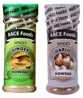 Aace Foods Ginger- 80g And Garlic Powder - 70g
