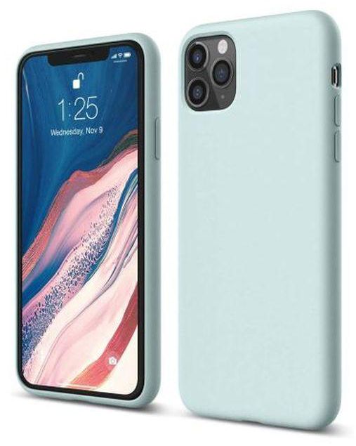 StraTG StraTG Light baby Blue Silicon Cover for iPhone 11 Pro Max - Slim and Protective Smartphone Case