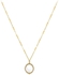 Aiwanto Necklace Neck Chain With Beautiful Simple White Pendant Gold Necklace Womens Girls Necklace