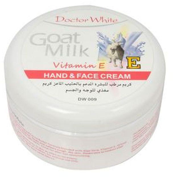 Doctor White Goat Milk Hand & Face Cream With Vitamin E & Aloe Vera-300g