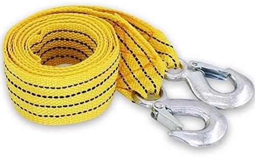 Car Towing Rope Wire with Hooks 3 Meters Emergency Heavy Duty Tow Strap 3 Tons Capacity870_ with two years guarantee of satisfaction and quality
