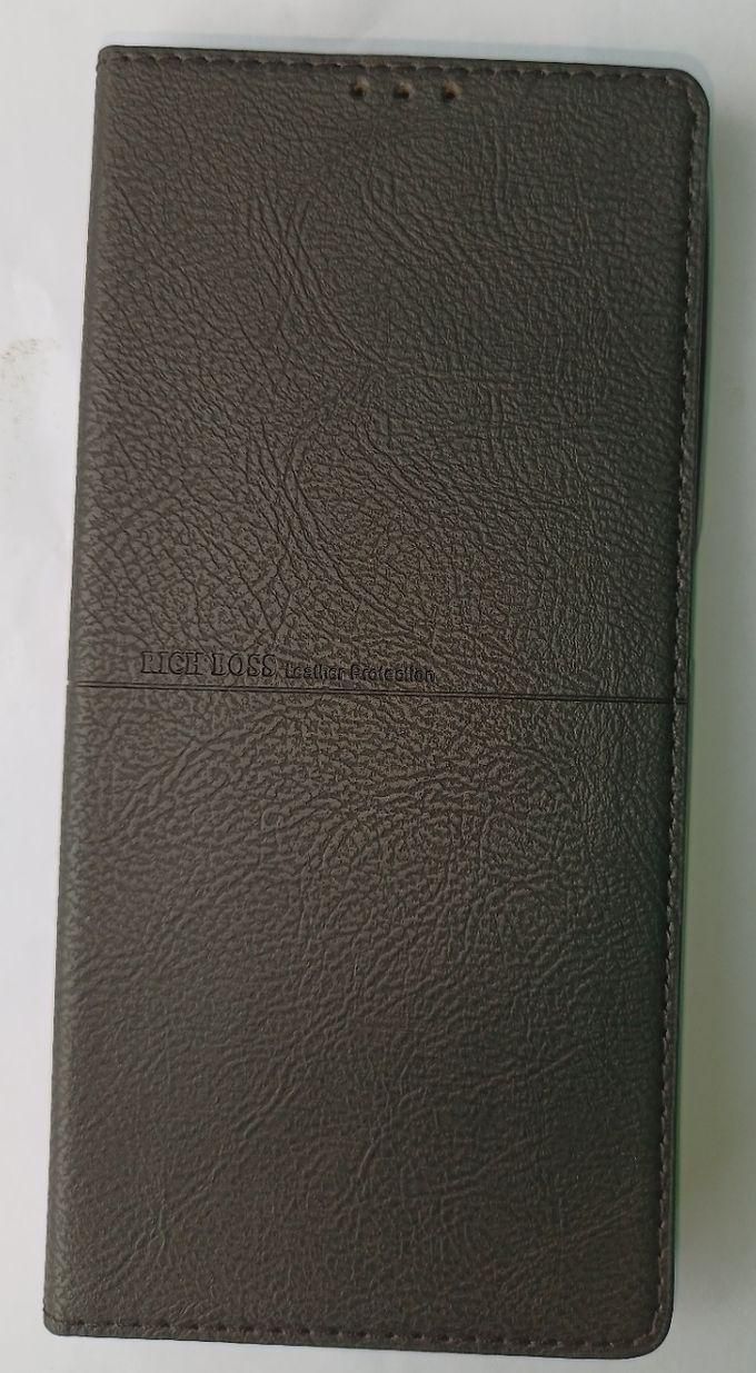 Richboss Infinix Smart 7 Plus Leather Flip Cover Case Black