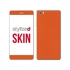 Stylizedd Vinyl Skin Decal Body Wrap for Huawei P8lite - Fine Grain Leather Orange