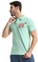 Andora Classic Neck Pique Polo Shirt With Side Stitch - Mint