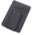 Genuine Leather Foreign Trade Card Wallet With Back Money Clip Black