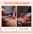 Electric Scraping Massager and Cupping Therapy Device,Cupping Set with 3 Massage Head,9 Speed Adjustment LCD Display Handheld Body Meridian Brush for Relieving Muscle Pain