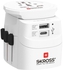 Skross 1302472 World Travel Adapter with Dual USB Port
