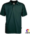 Boxy Microfiber Classic Short Sleeve Polo Shirts - 7 Sizes (Forest Green)