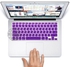 Coosybo 13" Air Skin, US Type Arabic Silicone Keyboard Cover For 2008-2015 Macbook 13.3" 15" Pro Reitna/Imac G6, Purple