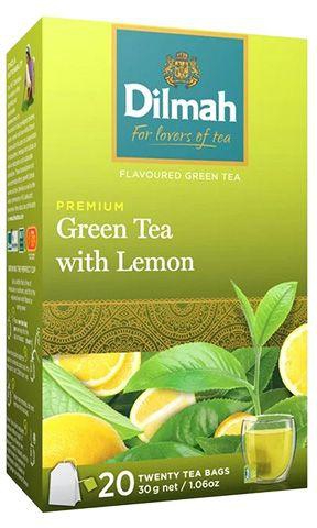 Dilmah Green Tea With Lemon - 20 Tea Bags