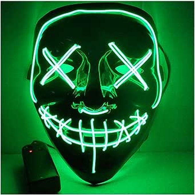 Halloween Mask Lighting Mask For Halloween Masquerade Festival(green)