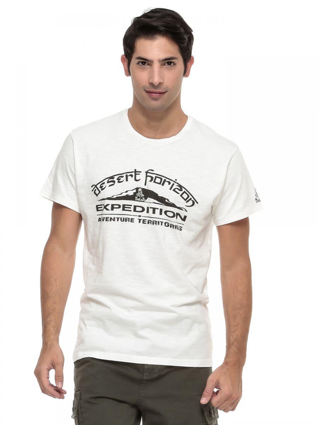 Dakar Men'S Short Sleeve Desert Horizon Printed T-Shirt
