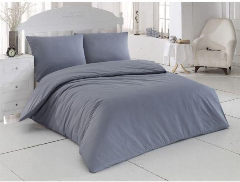 4 Piece Plain Duvet Cover Set Grey Double Price From Noon In Saudi