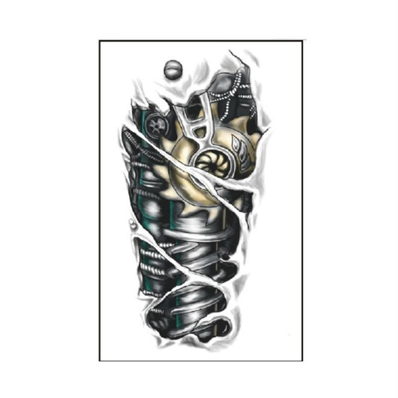 3D Black Temporary Tattoo s Mechanical Robot Arm Fake Tattoo Transfer  Design Stickers Waterproof price from souq in Egypt - Yaoota!