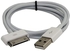 eTECH USB Sync & Charger Cable For iPod/iPhone. & iPad/2/3 - USB For iPad,/iPod,/iPhone - 3.28 ft/1xMale Proprietary Connector - 1 x Type A Male USB - White