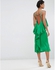 ASOS Ruffle Back Midi Dress - Bright green