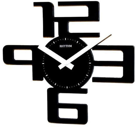 Rythm CMG764NR02 Wall Clock - Black