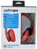 Astrum Raga Blast Dynamic Stereo Headphone with Mic Red