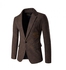 Men's Blazer Solid Color Casual Slim Single Button Notched Collar Suit MM9283