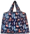 Reusable Vintage Printed Large Grocery Tote Bag Multicolour