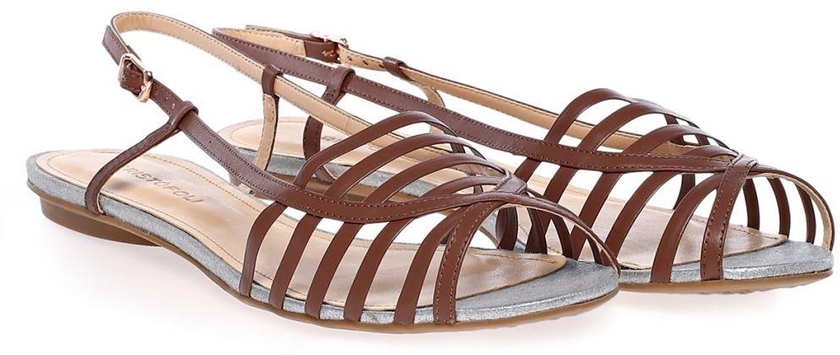 Cristofoli 215168 Dara Flat Sandals for Women - 35 EU, Glam Fiore