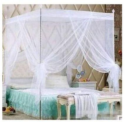 Mosquito Net With Metallic Stand: White