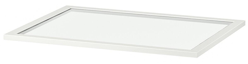 KOMPLEMENT Glass shelf - white 75x58 cm