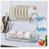 Nunix 2 Tier DISHRACK, KITCHEN UTENSILS ORGANIZERquality and unique 2 tier stainless steel dish rack from. the three tier dish rack will bring orderliness with a twist of elegance 
