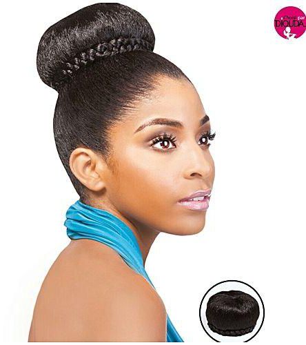 Fashion Afro Hair Bun Extension Colour Black + FREE GIFT