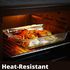 Generic Glass Baking Dish Microwave Safe, Oven Safe, 1L, 1.6L 2pcs