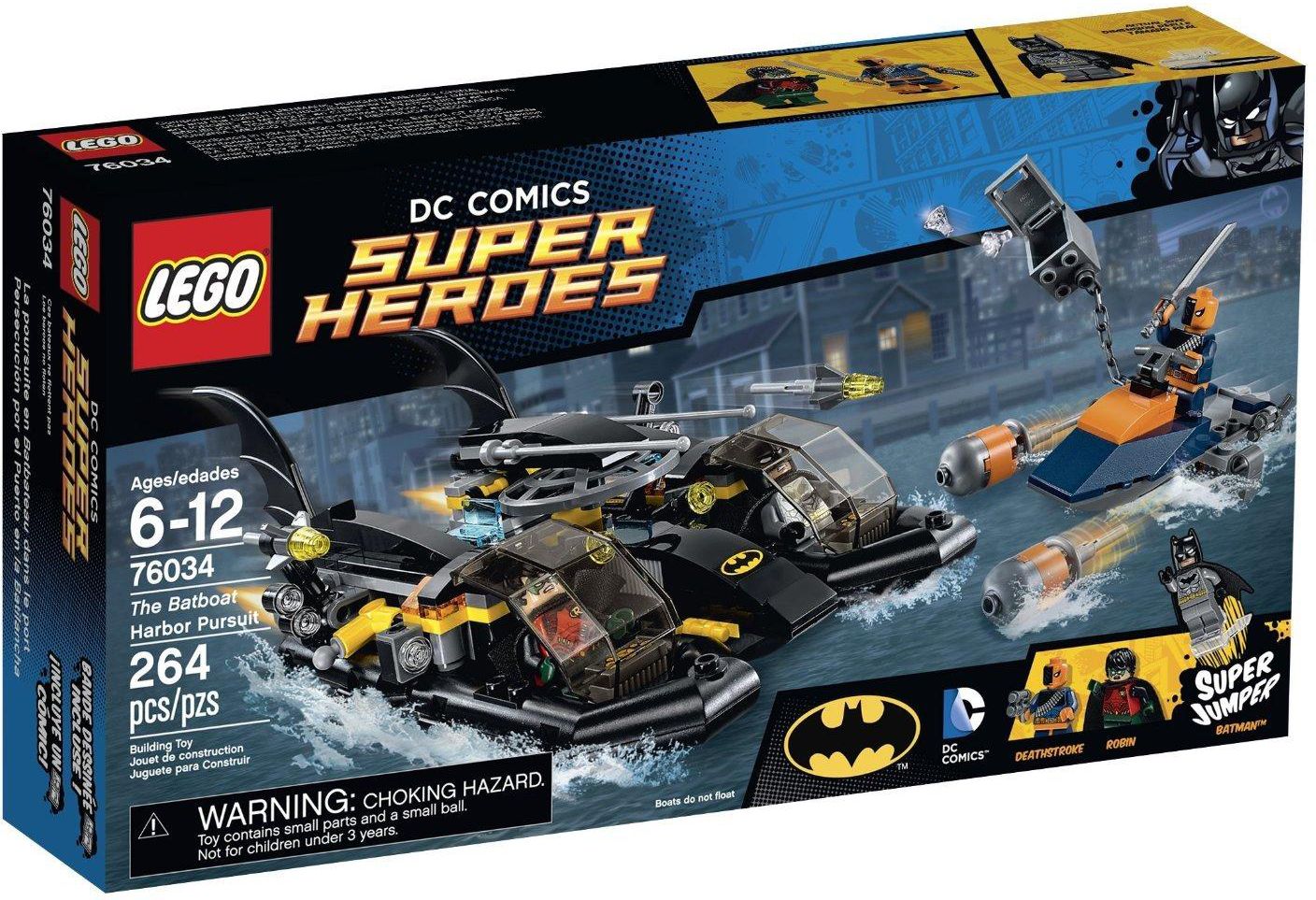 Lego Super Heroes 76034 the Batboat Harbor Pursuit Building Kit