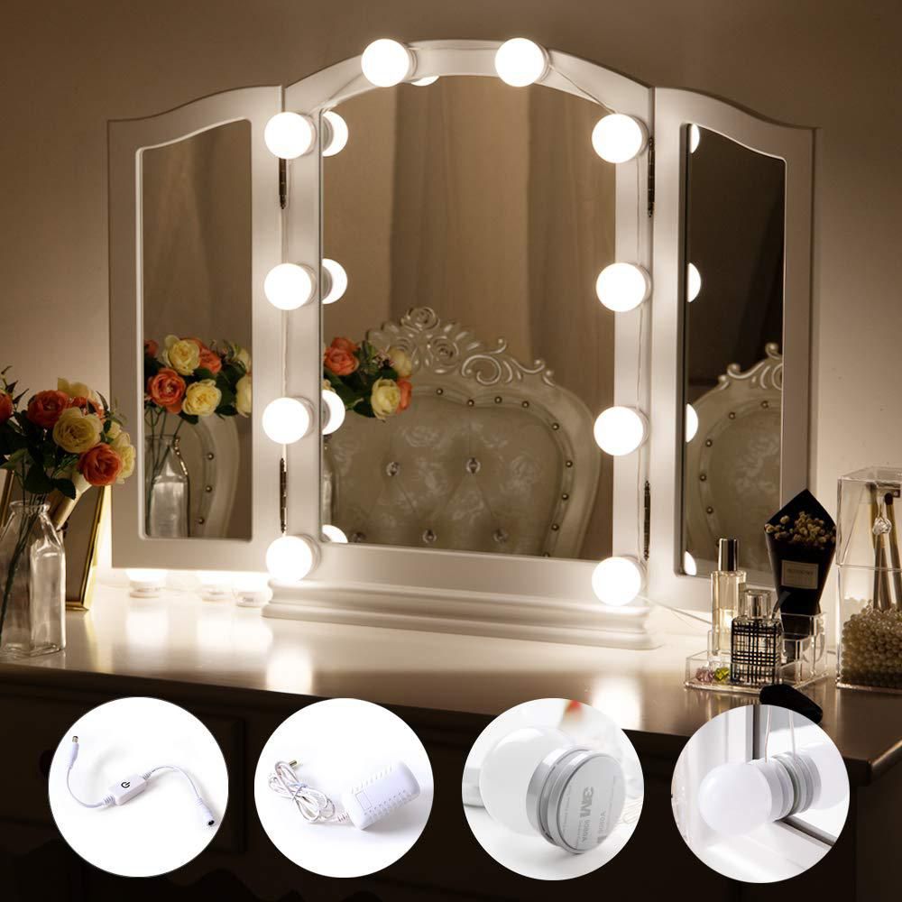 Hollywood Style Led Vanity Mirror, Vanity Mirror With Lights Dressing Table
