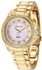 Mestige Hemingway Women's Mother of Pearl Dial Gold Plated Band Watch - MWWT8