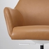 TOSSBERG / MALSKÄR Swivel chair - Grann light brown/white