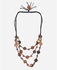 ZISKA Handmade Beaded Necklace - Brown