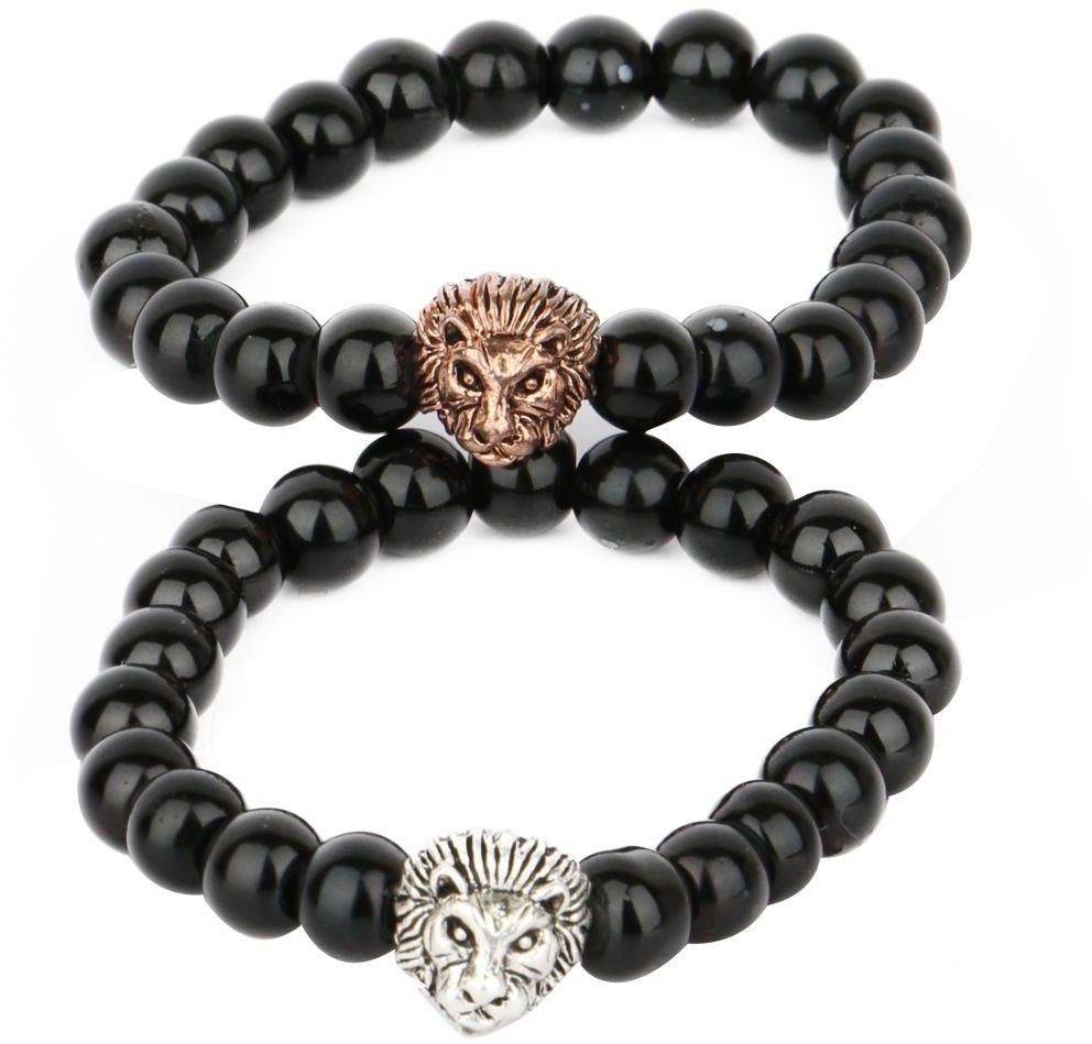 Bracelet Head Tiger for Men, Black