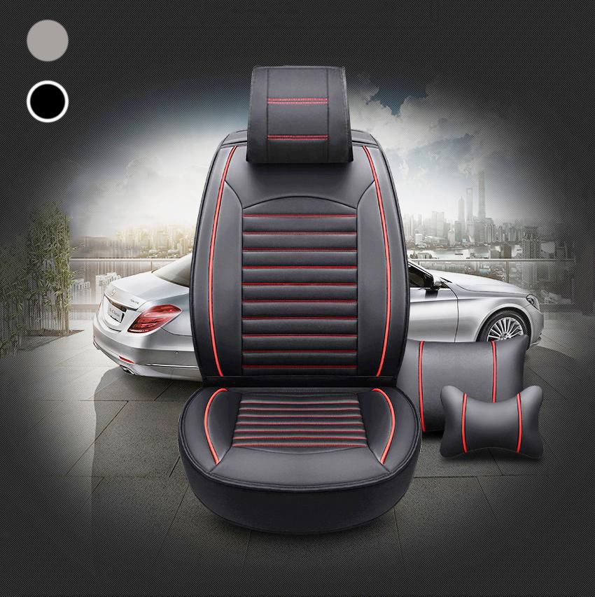 Car Seat Cushion Auto Interior Accessories Styling Car Seat Cover (Balck - Grey)