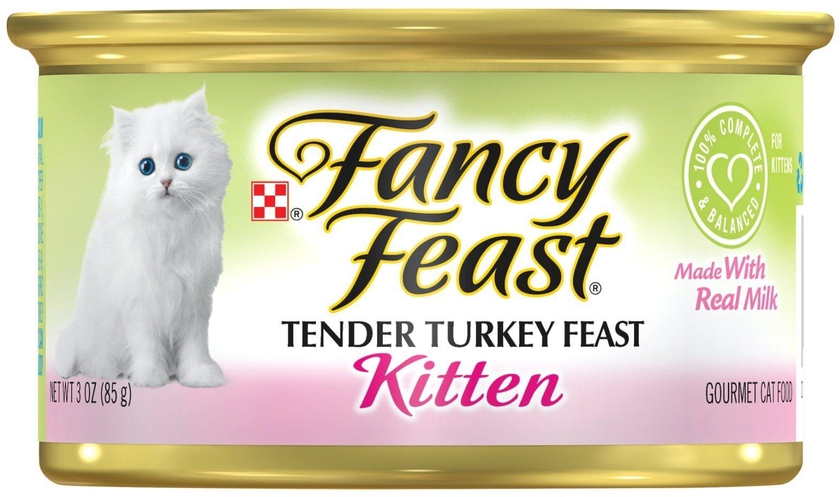 Purina Fancy Feast Kitten Turkey Wet Cat Food 85g