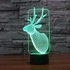 New Christmas Hirsch 3D Lights LED Gradient Illusion Light Touch Switch Creative LED Table Lamp 3D Night Light