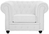 White Tufted Single Chair