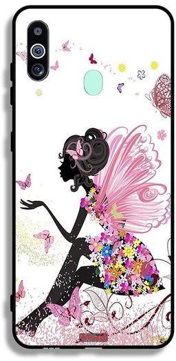 Samsung Galaxy A60 Protective Case Cover Butterfly Girl Artwork