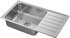 VATTUDALEN Inset sink, 1 bowl with drainboard - stainless steel 86x47 cm